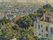 Maximilien Luce Montmartre, de la rue Cortot, vue vers saint-denis Spain oil painting artist